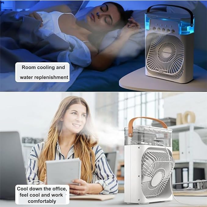 DLC Cooling Fan With Ice | Portable Summer Cooler