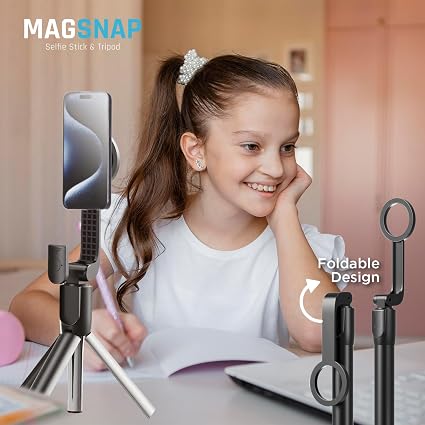 MagSnap Mini™ Magnetic Tripod & Selfie Stick | حامل مغناطيسي للهاتف وعصا سيلفي