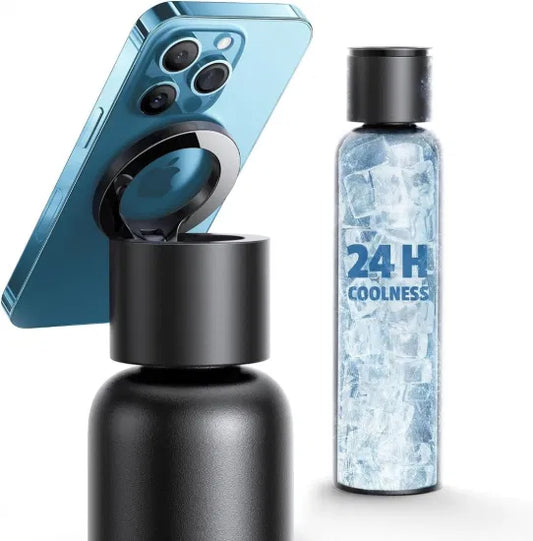 BYOUL Vacuum Insulated Water Bottle with Holder | قارورة مياه حرارية مع حامل من BYOUL